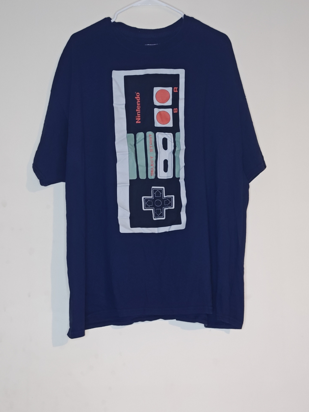 Nintendo Navy T-Shirt with Retro Controller Graphic 3XL